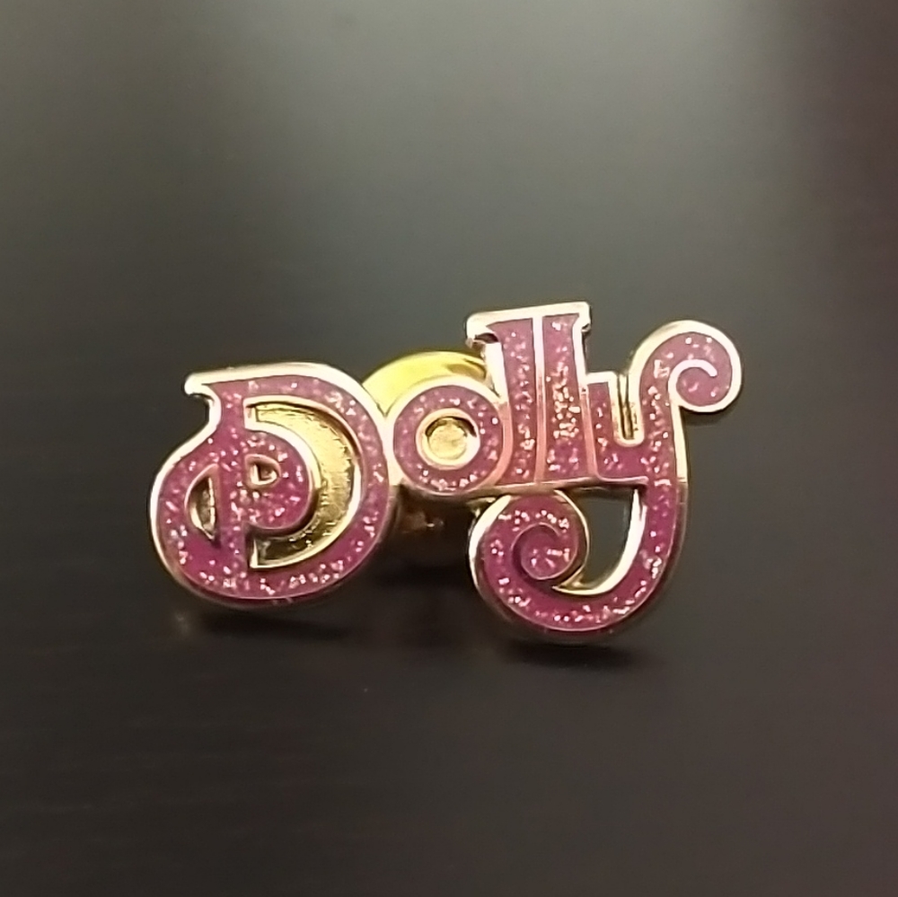 🧁 3/$30 Dolly Parton Sparkly Pink Enamel Pin NEW